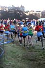 Jonny Taylor and Asbel Kiprop lead the invitational mens 4k BUPA Great Edinburgh Cross Country. Photo: David T. Hewitson/Sports for All Pics